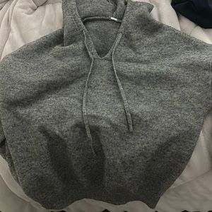 gray sweater comfy jacket